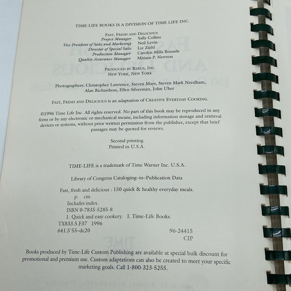 Fast, Fresh and Delicious - by Time Life Books - Picture 4 of 8